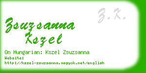 zsuzsanna kszel business card